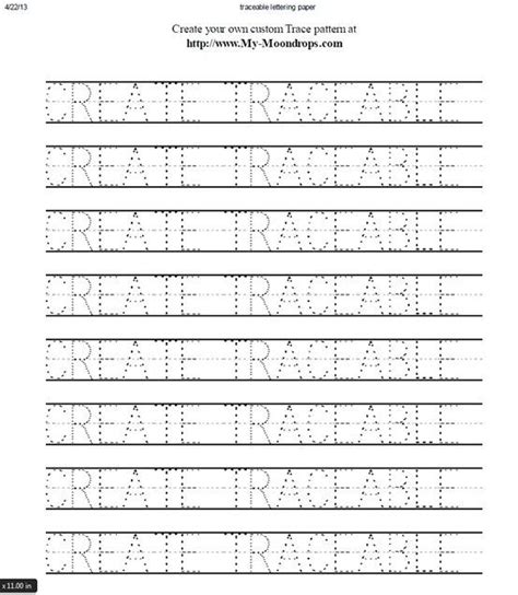 create your own tracing sheets