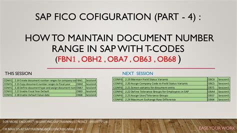 Full Download Create Document Number Range In Fico 