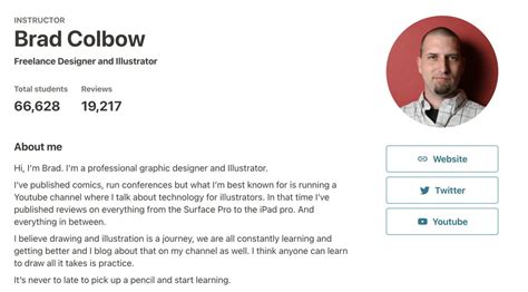 creating a bio for work