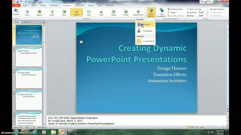 Creating Dynamic Powerpoint Presentations