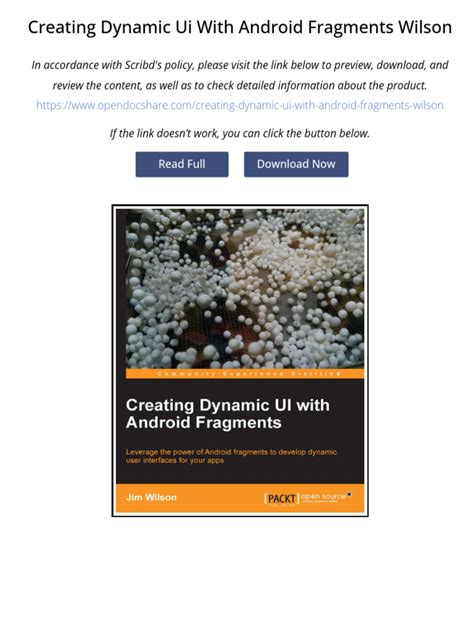Creating Dynamic Ui With Android Fragments Wilson Jim