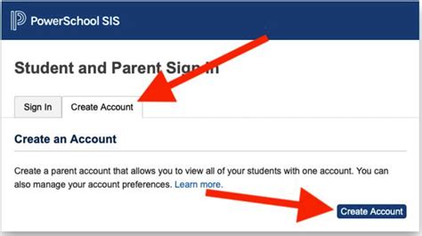 Creating Powerschool Parent Account