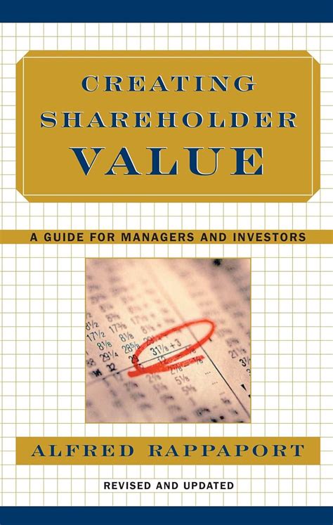 Creating Shareholder Value A Guide For Managers A