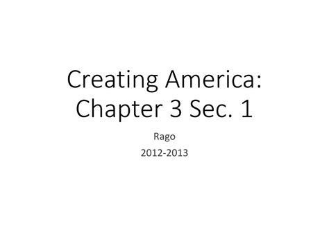 Read Creating America Chapter 3 Vchire 