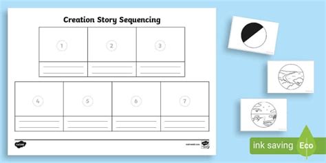 Creation Activity Worksheet Story Sequencing Twinkl Days Of Creation Worksheet - Days Of Creation Worksheet