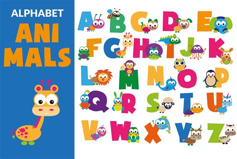 Creative Abcd Alphabet With Animal And Fruit Picture Abcd Alphabets With Pictures - Abcd Alphabets With Pictures