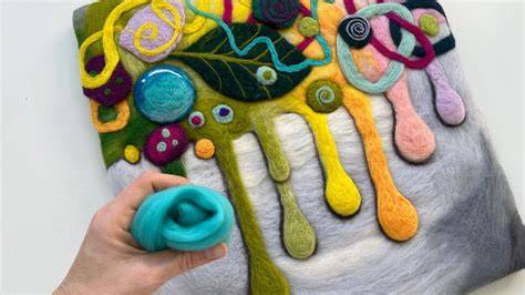 creative felt felting and making more toys and gif