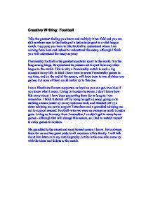 Creative Writing About Soccer Gabe Slotnick Soccer Writing - Soccer Writing