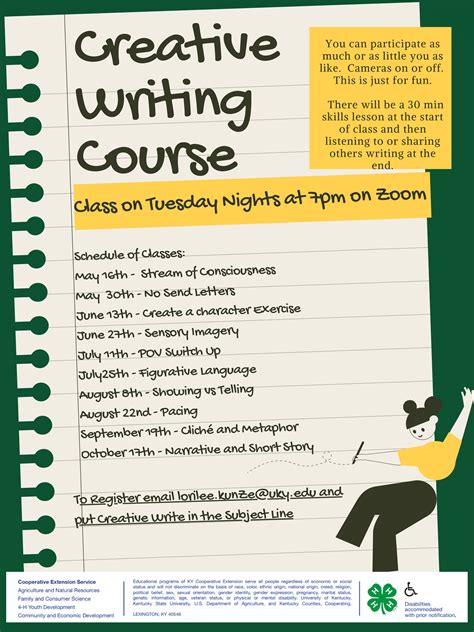 creative writing classes dc