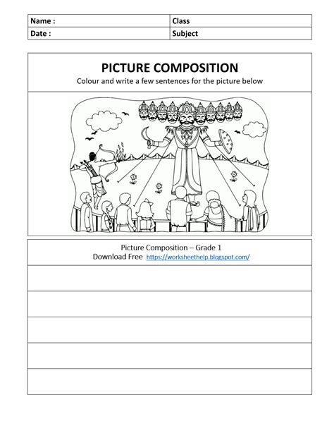 Creative Writing Printable Composition Printables Printable Picture Composition For Grade 1 - Printable Picture Composition For Grade 1