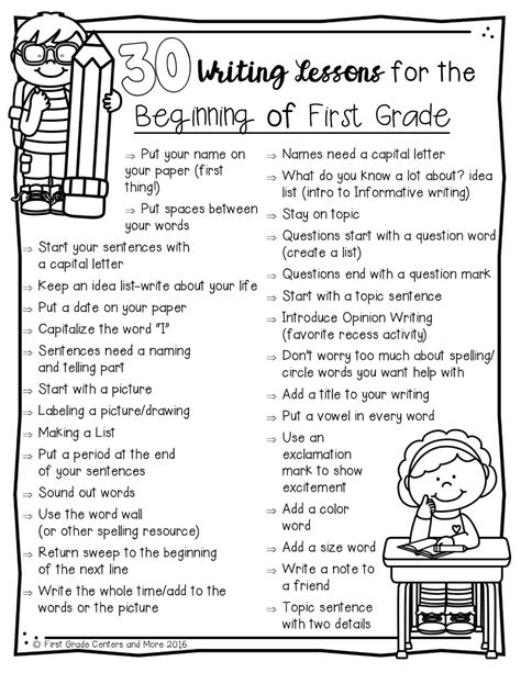 Creative Writing Topics For 1st Grade With Printables First Grade Writing Topics - First Grade Writing Topics