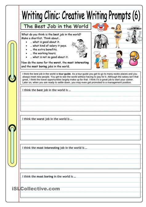 Creative Writing Worksheet Types Of Writing Worksheet - Types Of Writing Worksheet