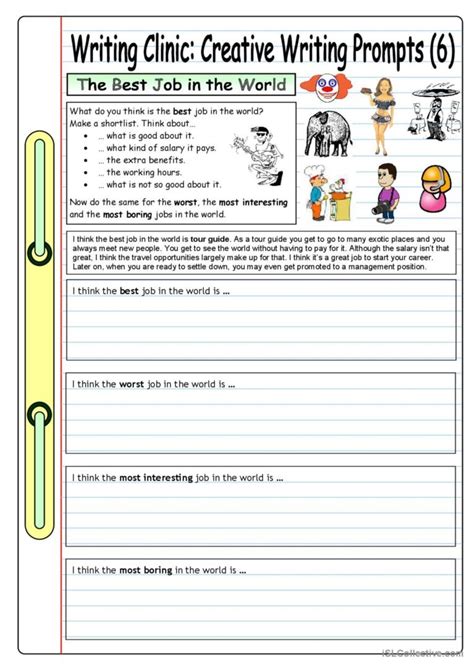 Creative Writing Worksheets For Esl Need Help With Esl Writing Worksheets - Esl Writing Worksheets