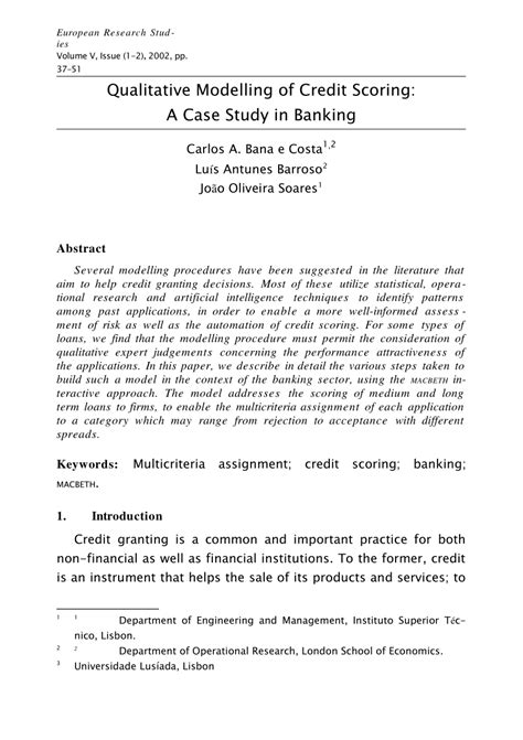 Credit Scoring Case Study In Data Analytics