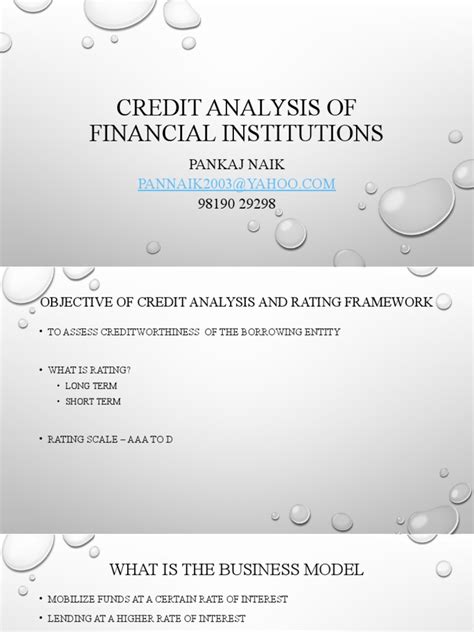Full Download Credit Analysis Of Financial Institutions 