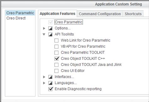 Creo Object Toolkit C