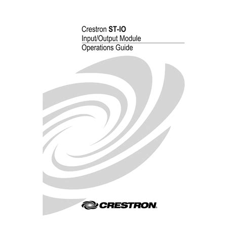 Download Crestron St Pc User Guide 