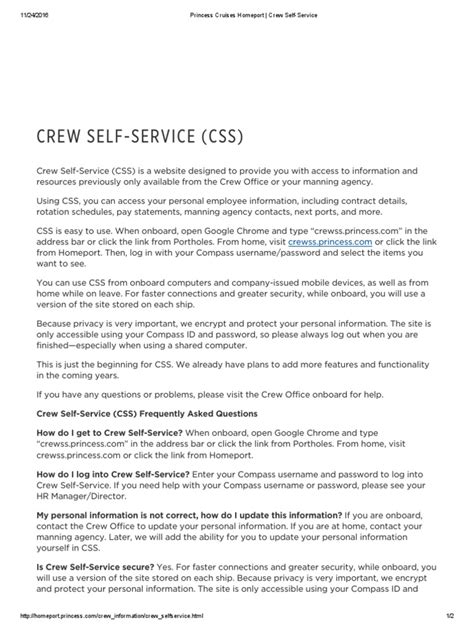 Crew Self Service