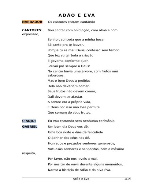 Criação De Adao