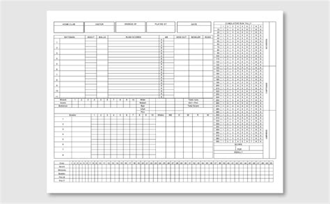 Cricket Score Book