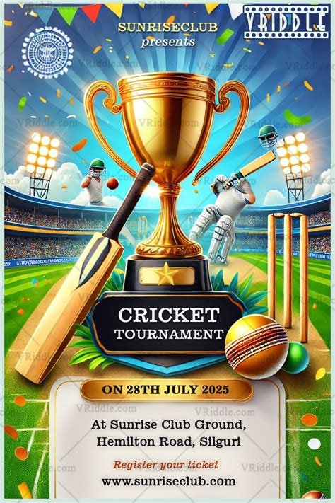 Cricket Tournament Invitation Format