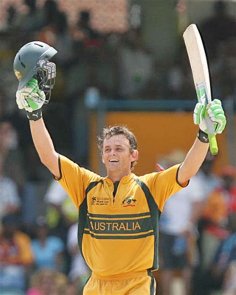Cricketer Adam Gilchrist