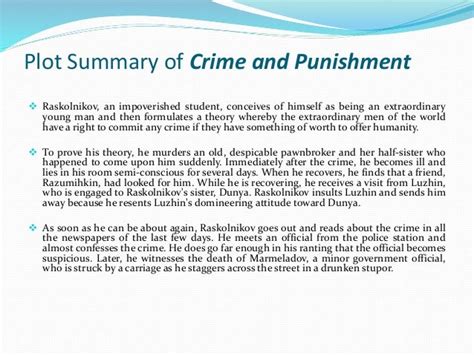Crime And Punishment Plot Summary