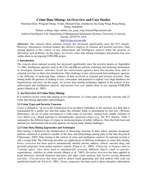 Read Crime Data Mining An Overview And Case Studies 