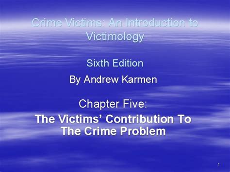 Read Crime Victims An Introduction To Victimology Sixth Edition Pdf 