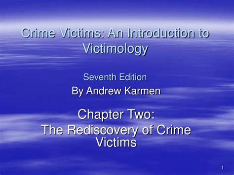 Read Online Crime Victims Introduction To Victimology Seventh Edition 