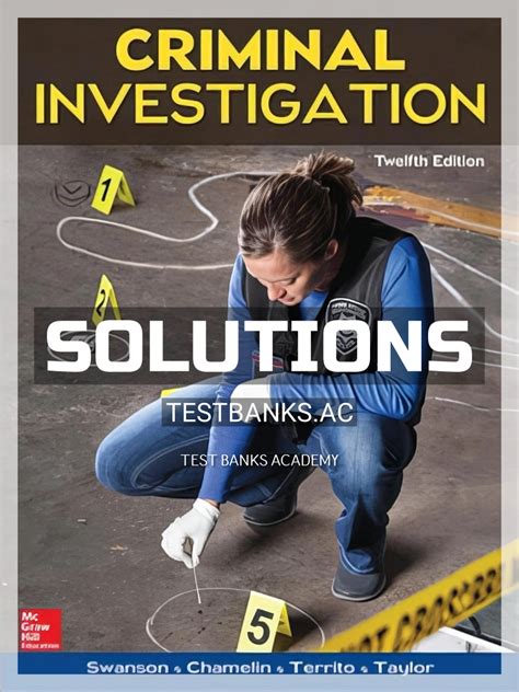 Full Download Criminal Investigation Study Guide Swanson 