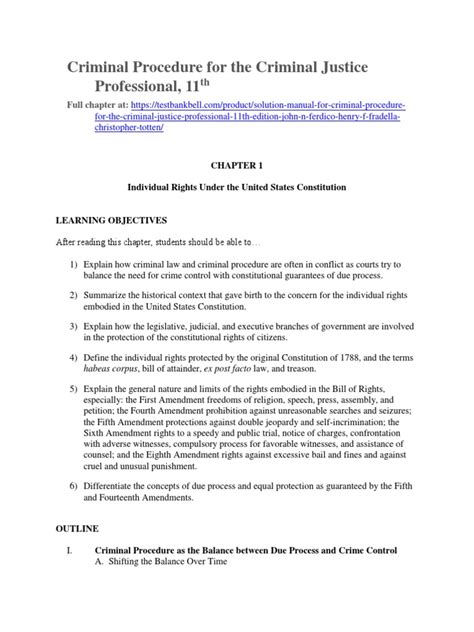 Download Criminal Justice Procedure 11Th Edition Practice Tests 
