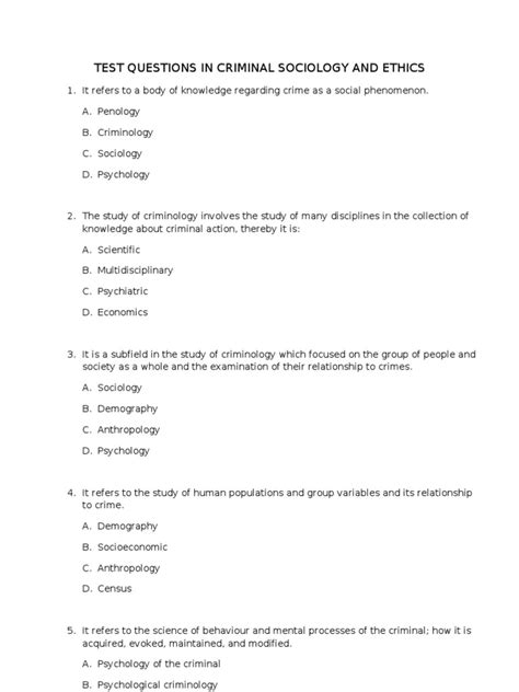 Download Criminology Question Paper 2010 