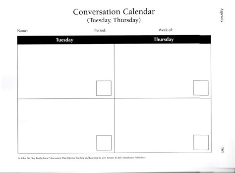 cris tovani conversation calendars that work