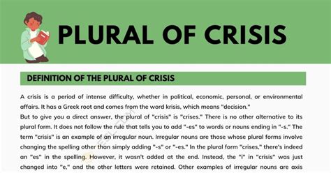 Crisis Plural Form