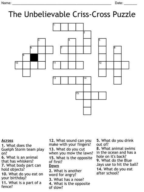 Criss Cross Puzzle Crossword Wordmint Criss Cross Puzzle Cells Answers - Criss Cross Puzzle Cells Answers