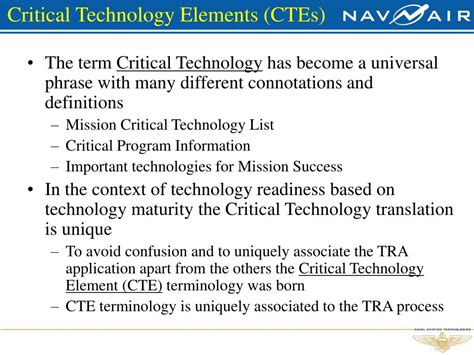 Critical Technology Element