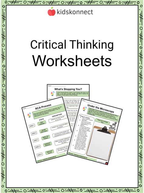 Critical Thinking Worksheets Amp Facts Process Logic Outcomes Critical Thinking Worksheet Answers - Critical Thinking Worksheet Answers