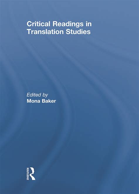Download Critical Readings In Translation Studies 