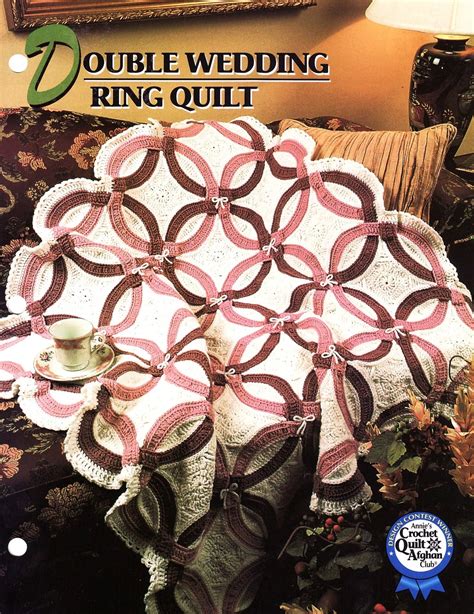 Crochet Pattern For Double Wedding Ring Quilt Afghan