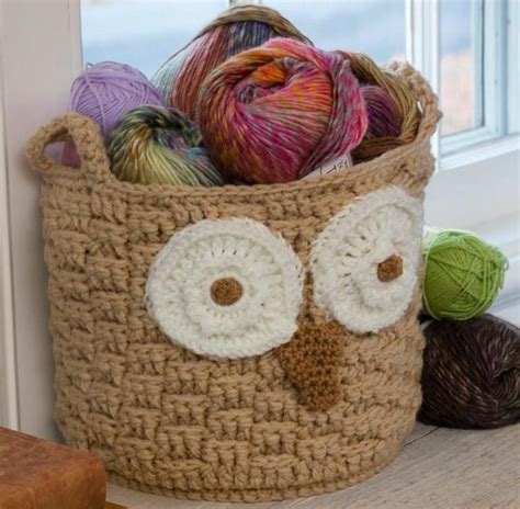 Crochet Pattern Owl Basket