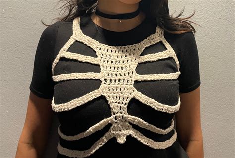 crochet skeleton ribcage corset top Crochet clothes, Crochet fashion
