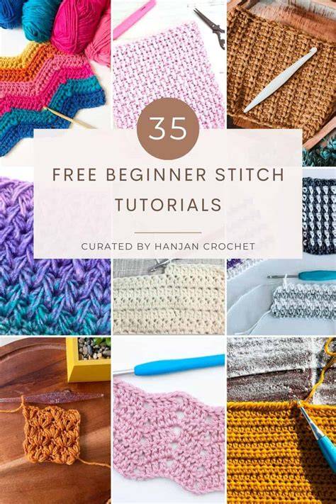 crochet stitches collection learn to make cute cr