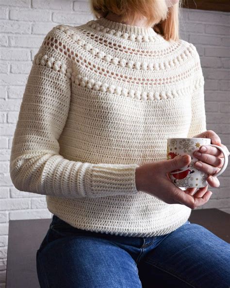 Crochet Top Down Sweater Free Pattern