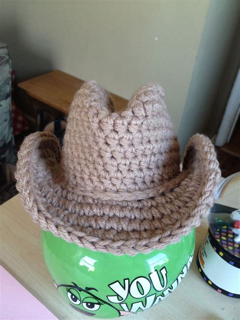 Read Online Crochet Baby Cowboy Hat Pattern 