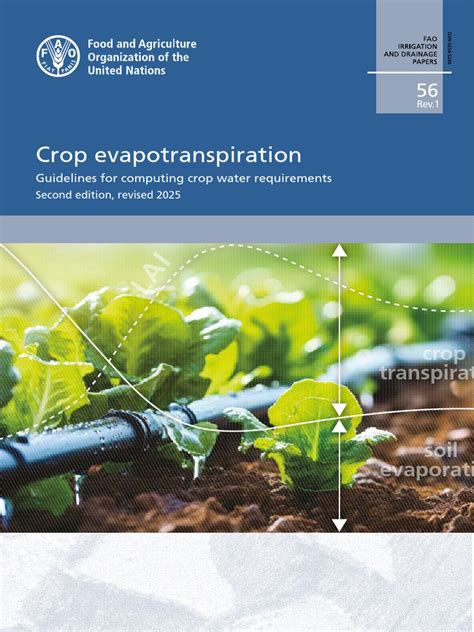 Crop Evapotranspiration Lines For Computing Water