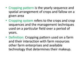 Cropping Pattern Definition