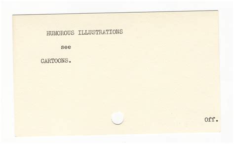 Cross Reference Card Catalog