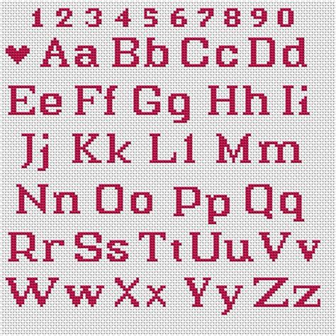 Cross Stitch Pattern For Letters
