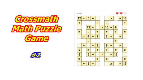 Crossmath Math Puzzle Games Apps On Google Play Math Crossword - Math Crossword